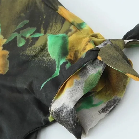 ZARA ZW WOMAN COLLECTION 2pc Co Ord Set Midi skirt & Blouse Size Medium NWT - Picture 15 of 16